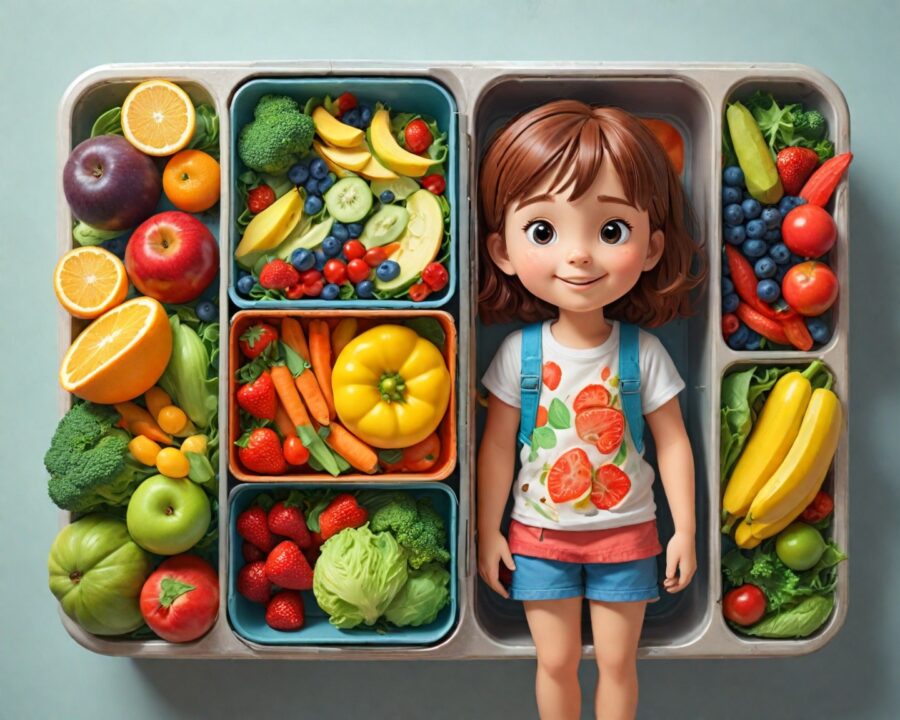 Alimentação infantil saudável e equilibrada