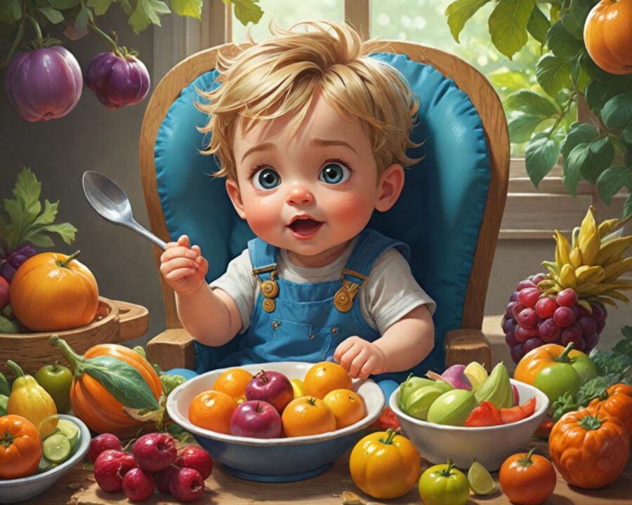 Alimentação saudável para a saúde do bebê