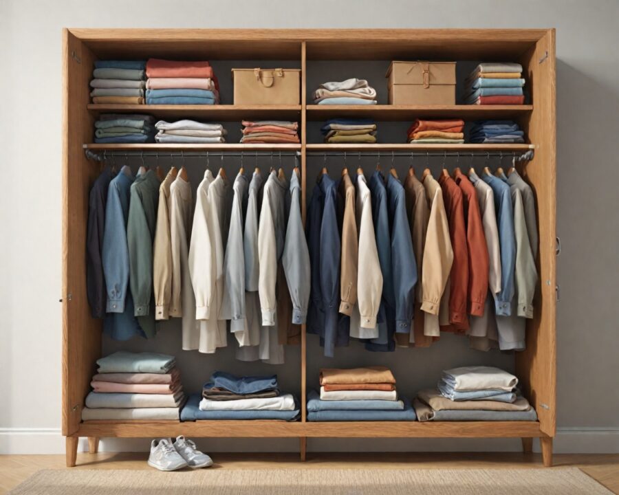 Ideias de organização para o guarda-roupa