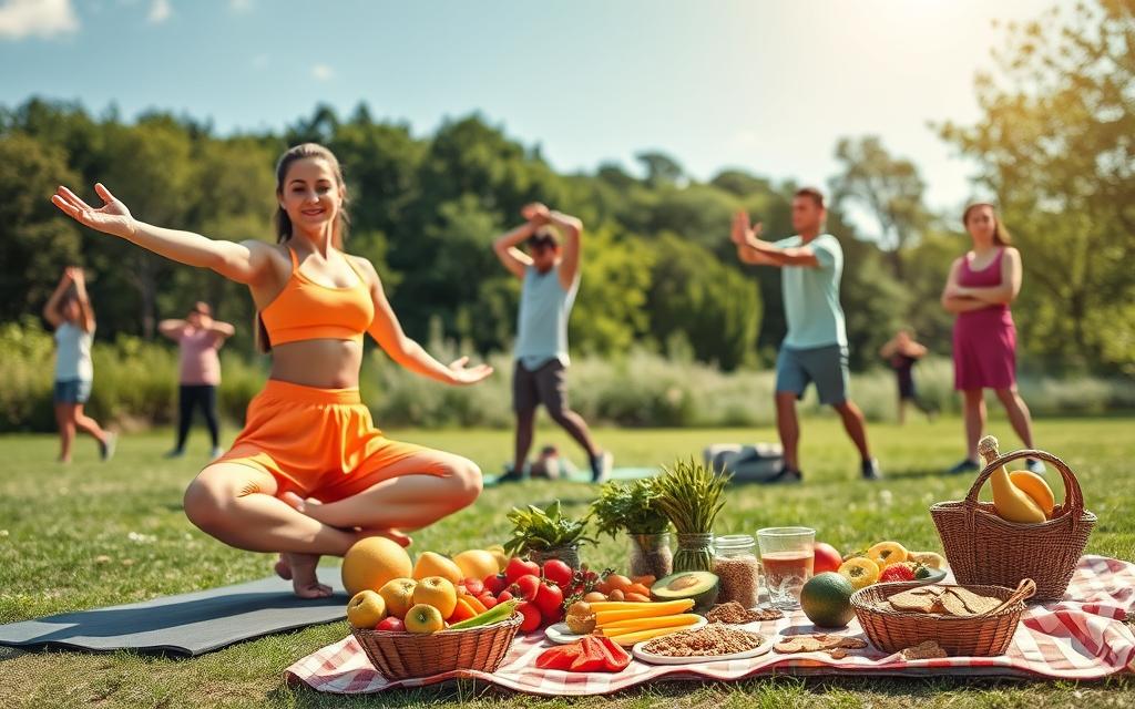 atividade física regular e alimentação saudável