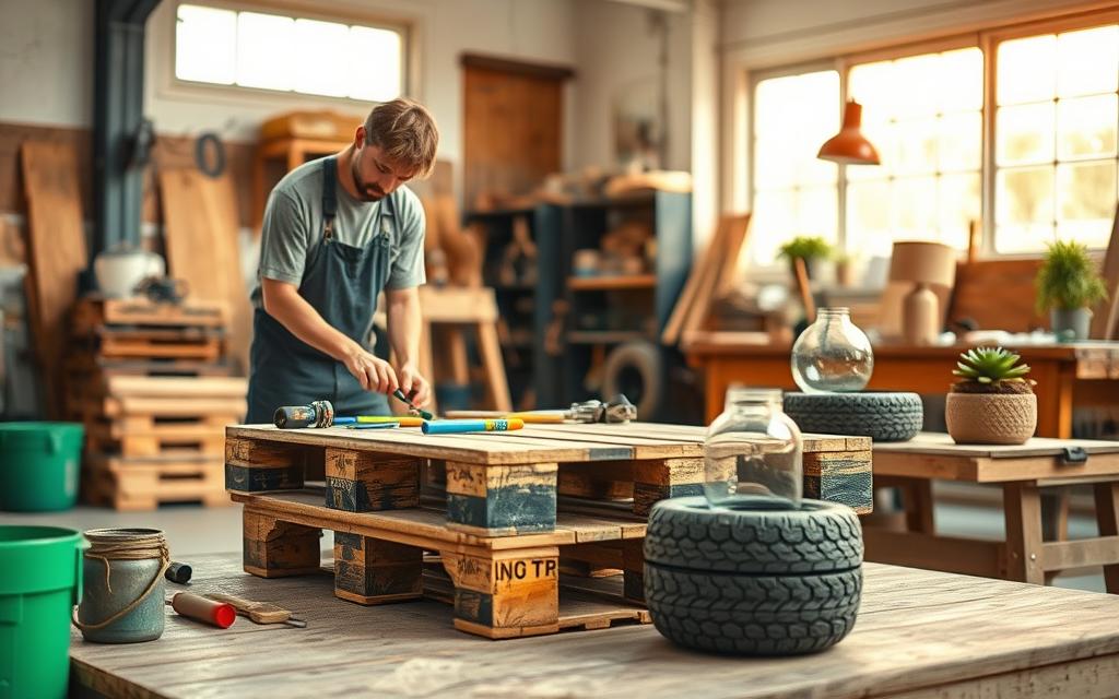 reutilização de materiais