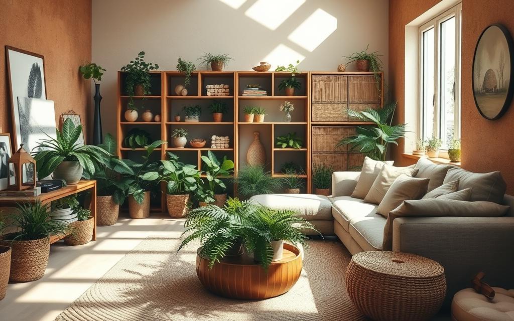 tendências de decoração com elementos naturais